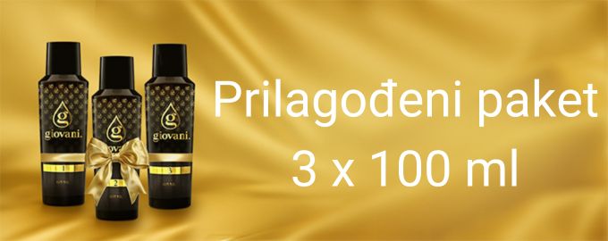 Prilagođeni paket 3 x 100 ml