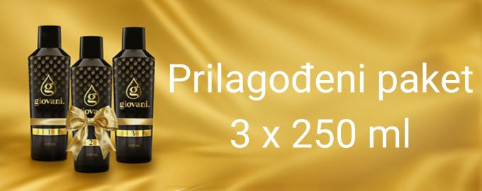 Prilagođeni paket 3 x 250 ml